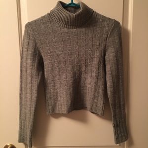 Grey turtleneck sweater UO